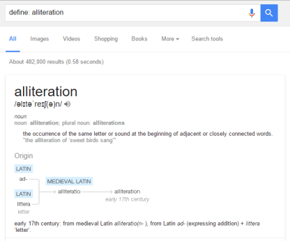 Define Alliteration
